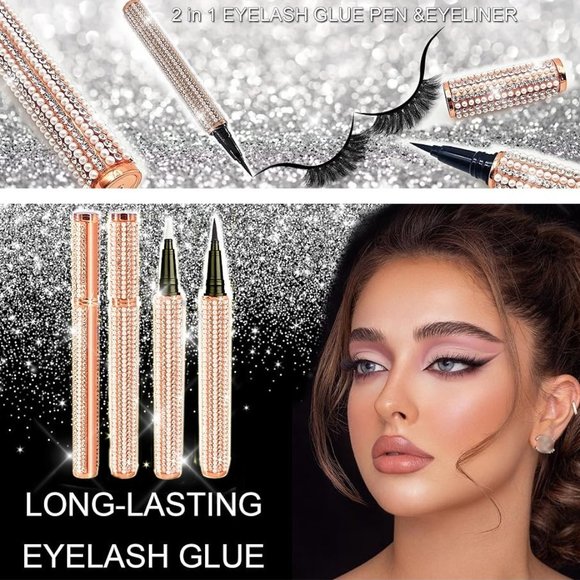 NWT Sparkling Bling Crystal Rhinestone Black Eyeliner Makeup Cosmetics +… - Picture 3 of 8